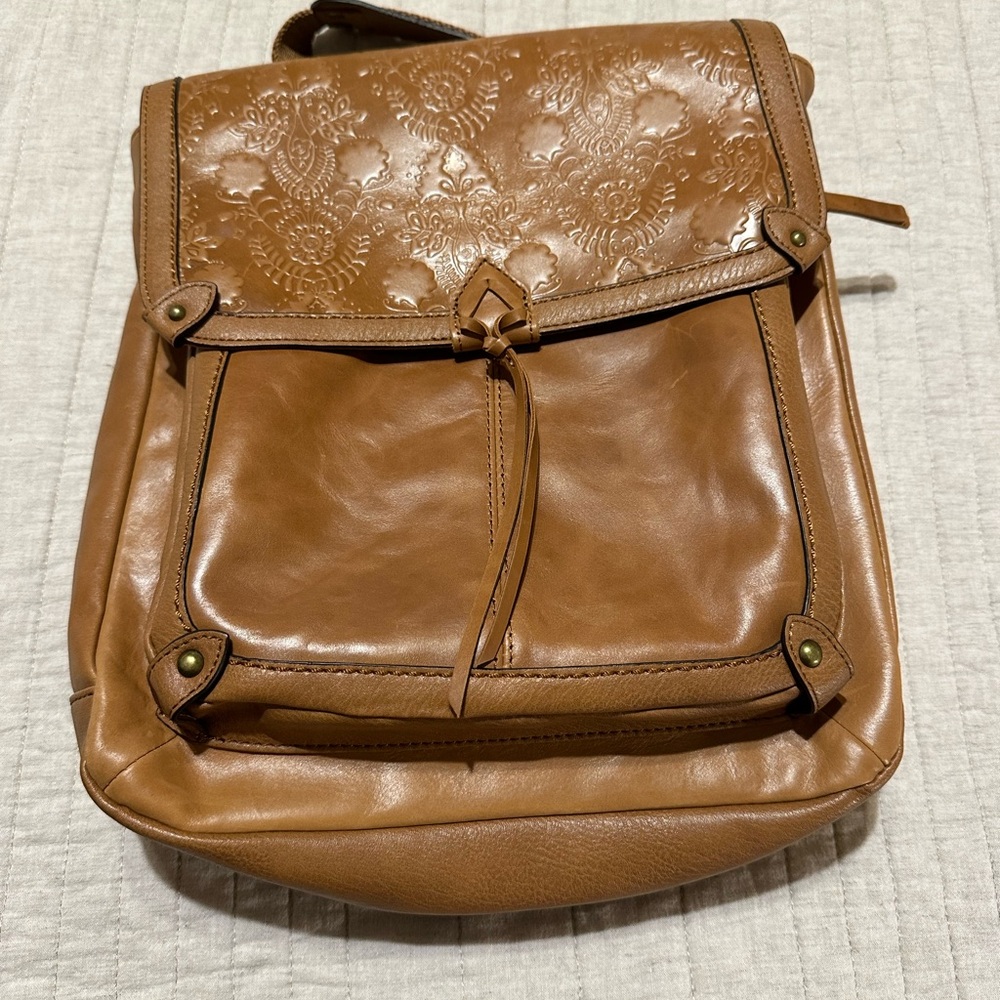 The Sak Brown Leather Backpack